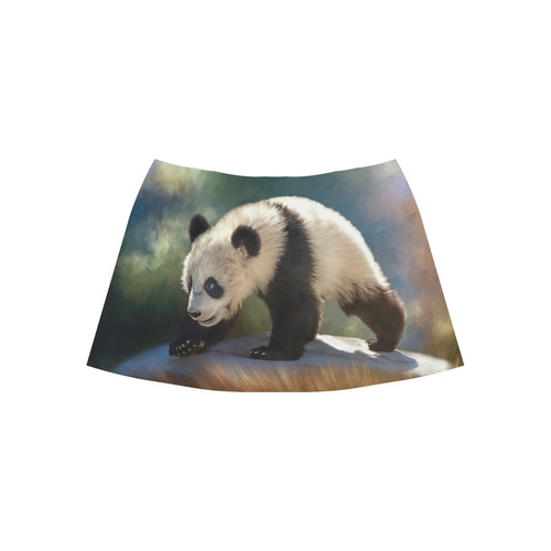 A cute painted panda bear baby. Aoede Crepe Skirt (Model D16)