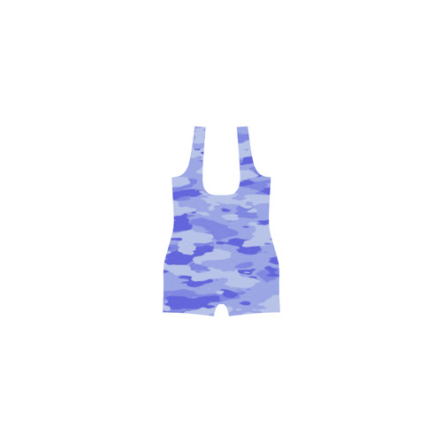 Blue Camo Classic One Piece Swimwear (Model S03)