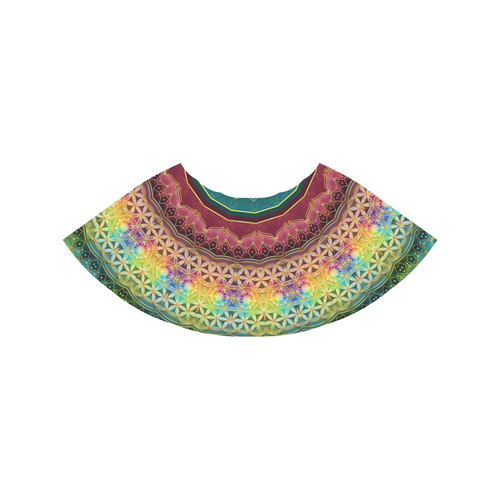 Breath Of Life Mandala Melete Pleated Midi Skirt (Model D15)