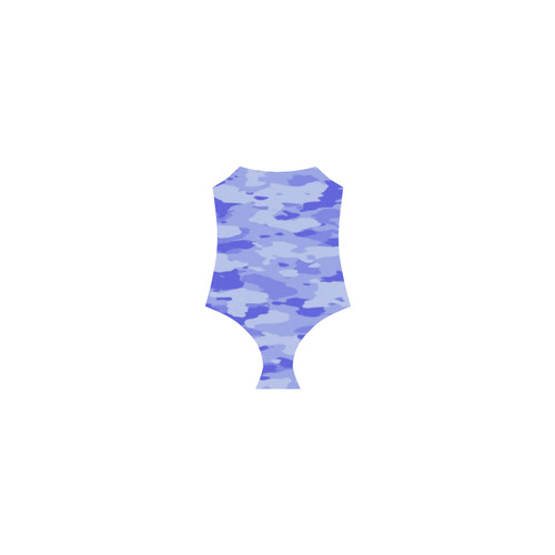 Blue Camo Strap Swimsuit ( Model S05)