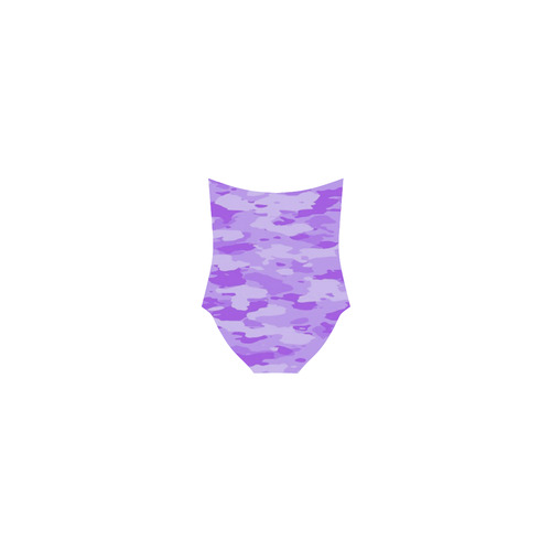 Purple Camo Strap Swimsuit ( Model S05)