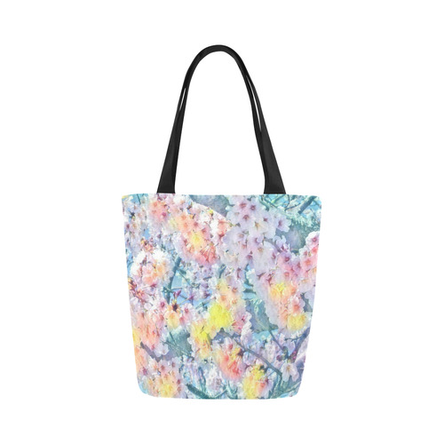 Floral ArtStudio 27 by JamColors Canvas Tote Bag (Model 1657)