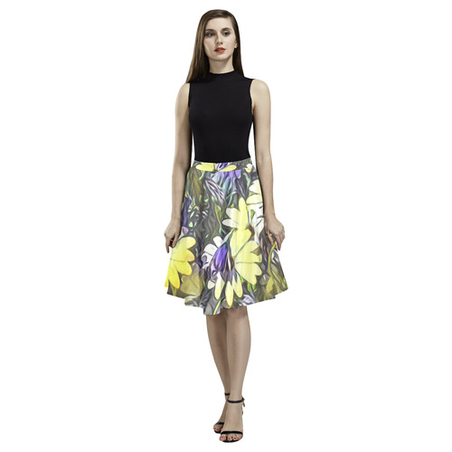 Floral ArtStudio 29 by JamColors Melete Pleated Midi Skirt (Model D15)
