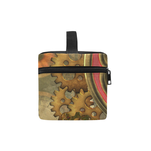 Steampunk, awseome cat clacks and gears Lunch Bag/Large (Model 1658)