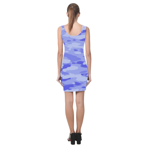 Blue Camo Medea Vest Dress (Model D06)