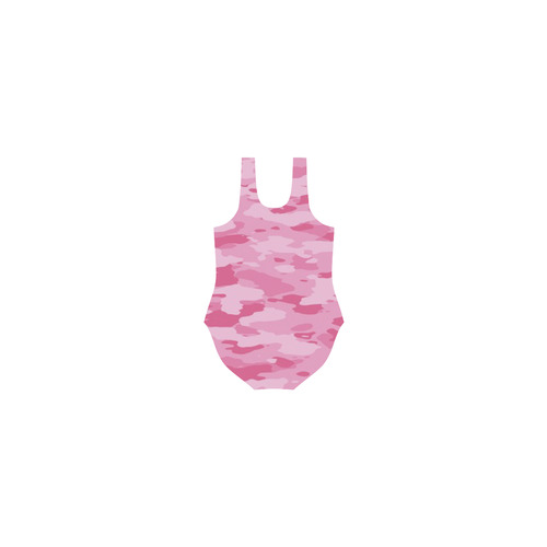 Pink Camo Vest One Piece Swimsuit (Model S04)