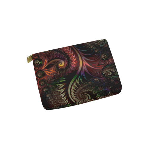 fractal pattern with dots and waves Carry-All Pouch 6''x5''