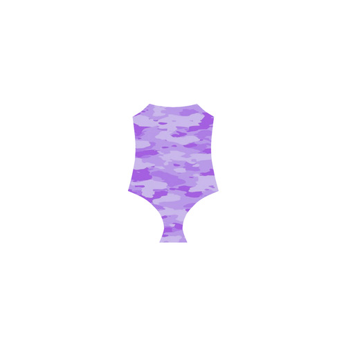 Purple Camo Strap Swimsuit ( Model S05)