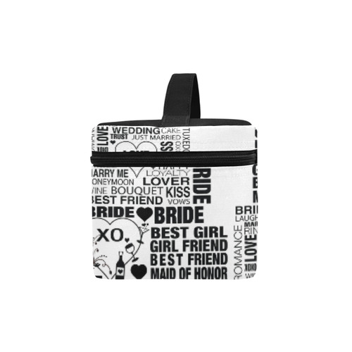 Wedding Bride Gift Cosmetic Print Case by Juleez Cosmetic Bag/Large (Model 1658)