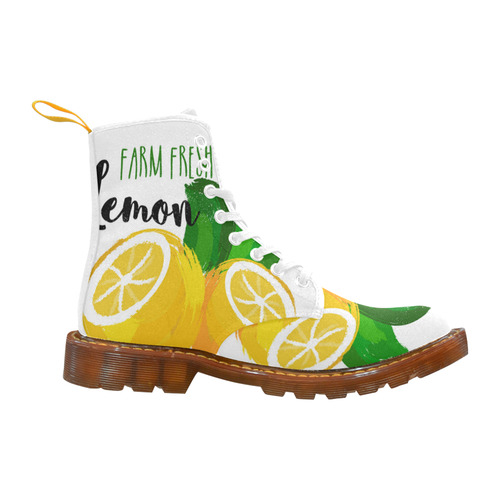 Farm Fresh Lemon Martin Boots For Men Model 1203H