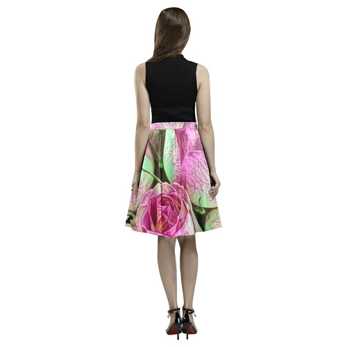 Floral ArtStudio 30 by JamColors Melete Pleated Midi Skirt (Model D15)