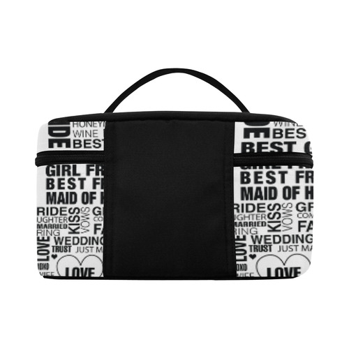 Wedding Bride Gift Cosmetic Print Case by Juleez Cosmetic Bag/Large (Model 1658)