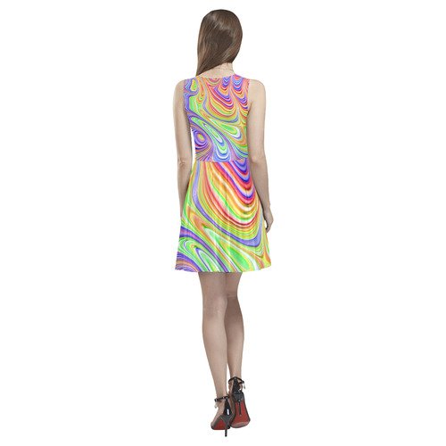 more colors in life 22D Thea Sleeveless Skater Dress(Model D19)