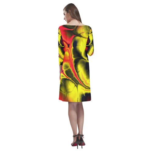 awesome fractal 36 Rhea Loose Round Neck Dress(Model D22)