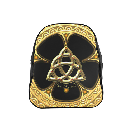The celtic knote, golden design School Backpack (Model 1601)(Small)
