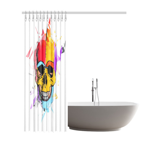 A nice Skull by Popart Lover Shower Curtain 72"x84"