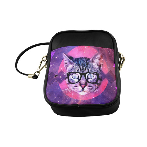 Nerdy Cat Sling Bag (Model 1627)