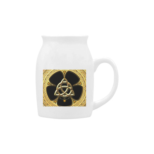 The celtic knote, golden design Milk Cup (Small) 300ml