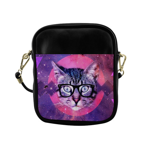 Nerdy Cat Sling Bag (Model 1627)