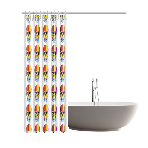 Bunt Skull by Popart Lover Shower Curtain 72"x84"