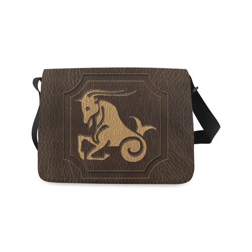 LeatherLook Zodiac Capricorn Messenger Bag (Model 1628) ID D1408318