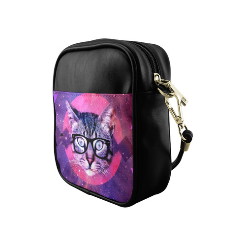 Nerdy Cat Sling Bag (Model 1627)