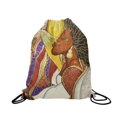 20161103_164438 Large Drawstring Bag Model 1604 (Twin Sides)  16.5"(W) * 19.3"(H)