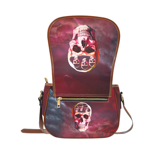 Funny Skulls Saddle Bag/Large (Model 1649)