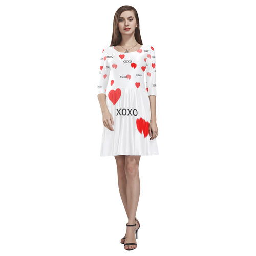 xoxo Tethys Half-Sleeve Skater Dress(Model D20)