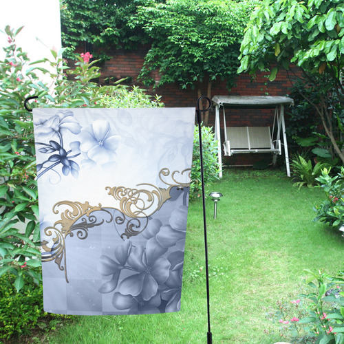 Wonderful floral design Garden Flag 12‘’x18‘’（Without Flagpole）