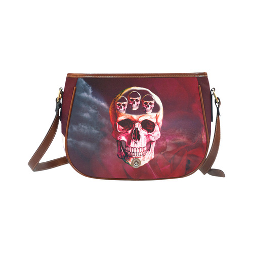 Funny Skulls Saddle Bag/Large (Model 1649)