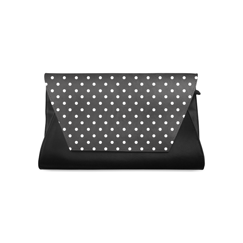 black and white polka dot handbolsa