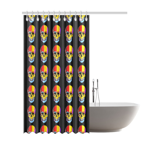 Fun Skull by Popart Lover Shower Curtain 72"x84"