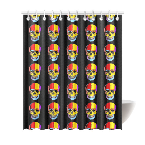 Fun Skull by Popart Lover Shower Curtain 72"x84"