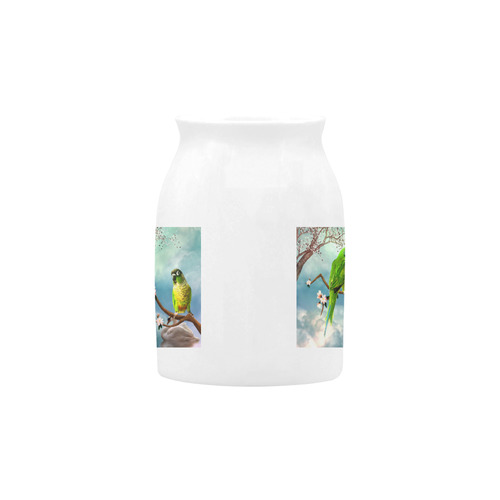 Funny cute parrots Milk Cup (Small) 300ml