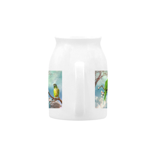 Funny cute parrots Milk Cup (Small) 300ml