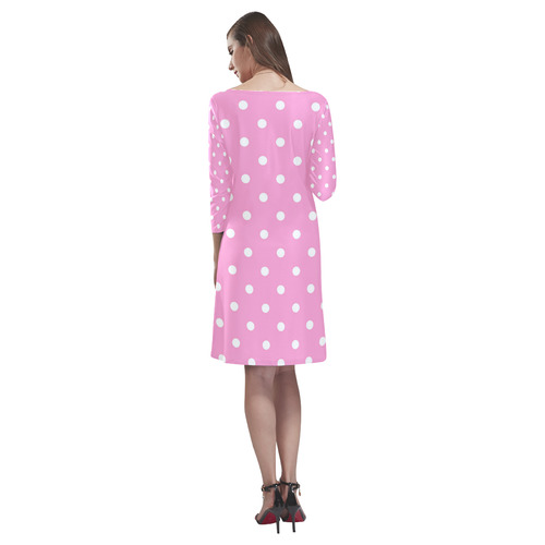 polkadots20160626 Rhea Loose Round Neck Dress(Model D22)
