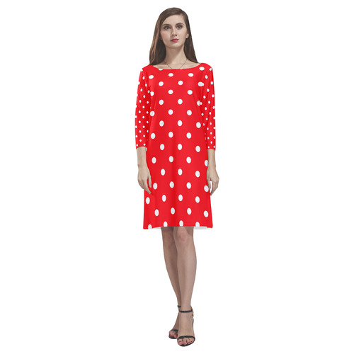 polkadots20160616 Rhea Loose Round Neck Dress(Model D22)