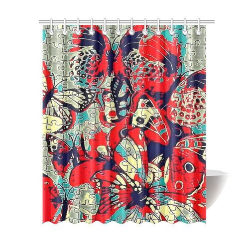 Butterfly by Popart Lover Shower Curtain 69"x84"