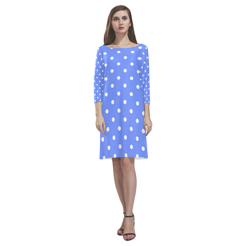 polkadots20160629 Rhea Loose Round Neck Dress(Model D22)