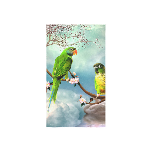 Funny cute parrots Custom Towel 16"x28"