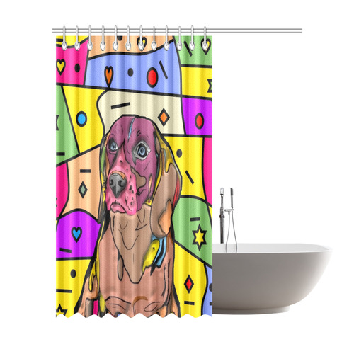 Beagle by Nico Bielow Shower Curtain 72"x84"