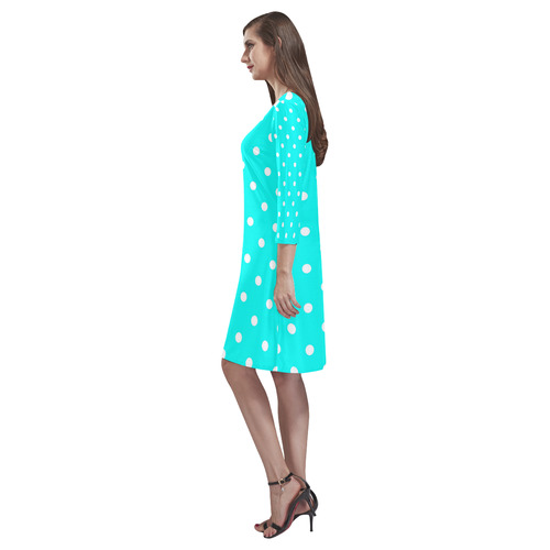 polkadots20160621 Rhea Loose Round Neck Dress(Model D22)