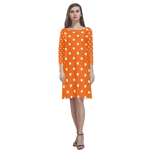 polkadots20160617 Rhea Loose Round Neck Dress(Model D22)