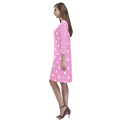 polkadots20160626 Rhea Loose Round Neck Dress(Model D22)