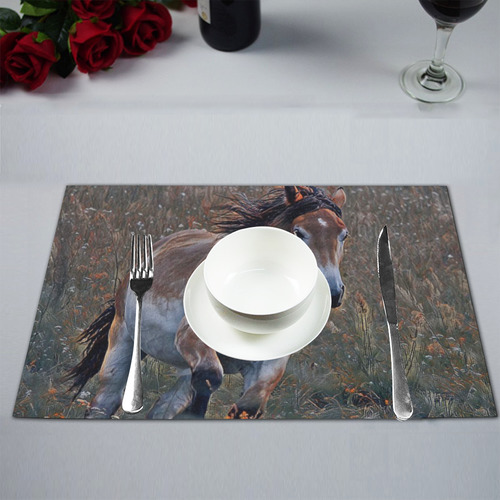 wonderful horse  by JamColors Placemat 12’’ x 18’’ (Set of 4)
