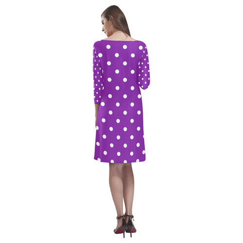 polkadots20160612 Rhea Loose Round Neck Dress(Model D22)