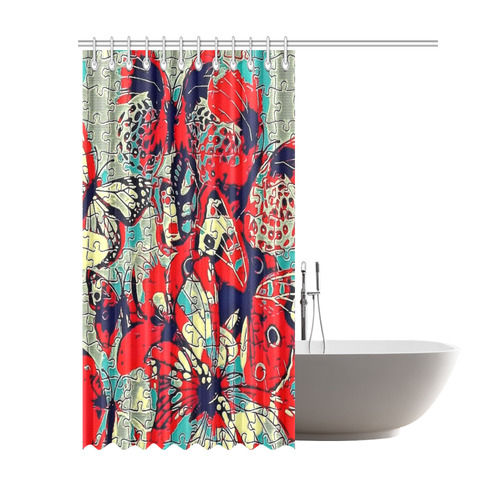 Butterfly by Popart Lover Shower Curtain 69"x84"