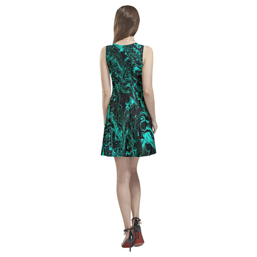 power fractal E by JamColors Thea Sleeveless Skater Dress(Model D19)