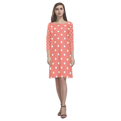 polkadots20160627 Rhea Loose Round Neck Dress(Model D22)